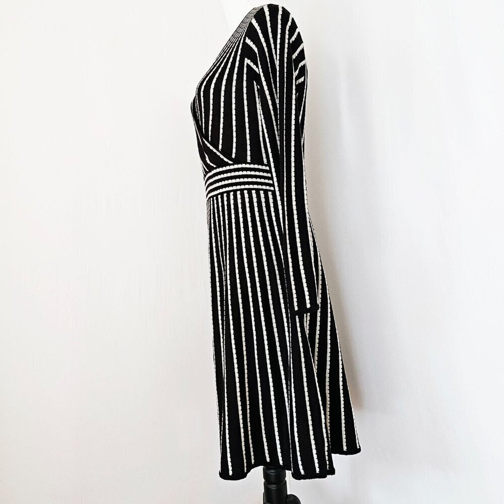 Calvin Klein Knit Black and White Dress - Picture 3 of 5